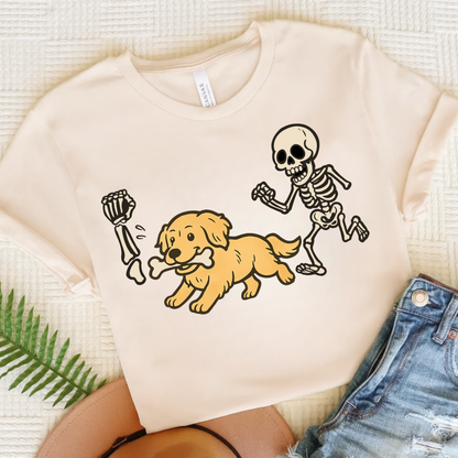 Golden Retriever Grave Robber TShirt Natural