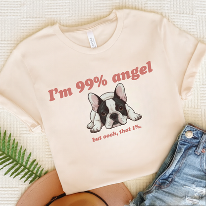 Piebald 99% Angel TShirt Natural
