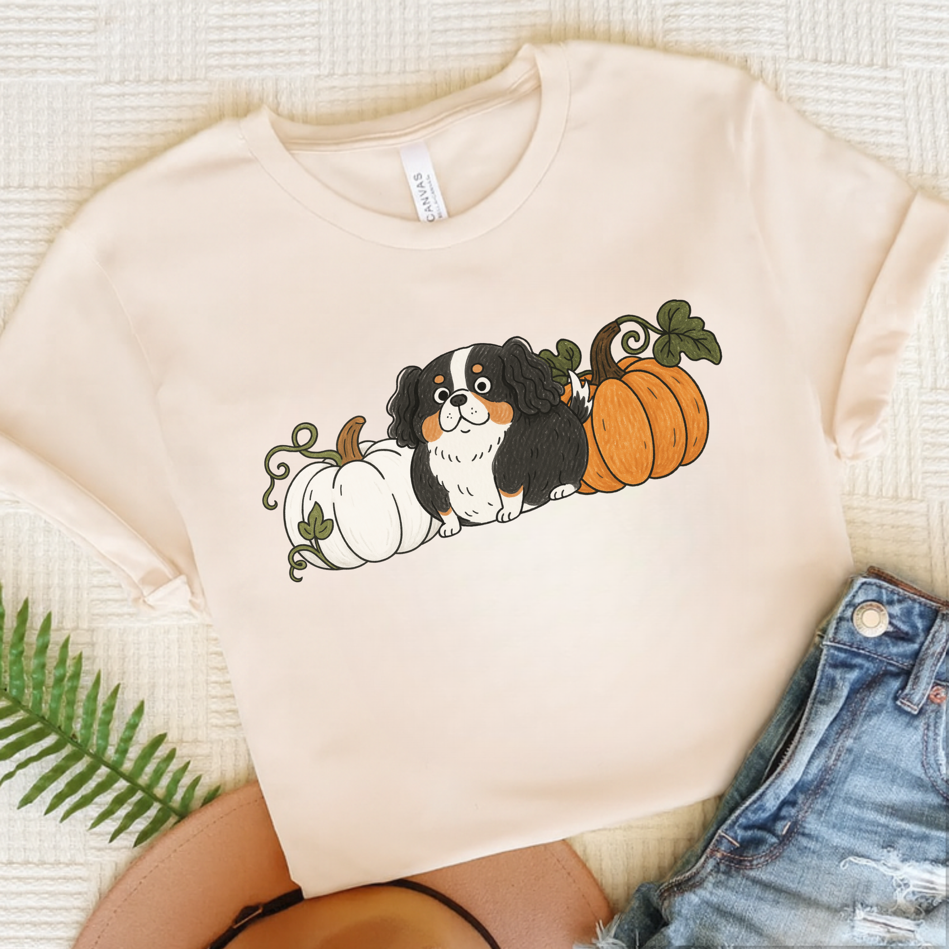Tricolor Cavalier Pupkin Unisex Tshirt