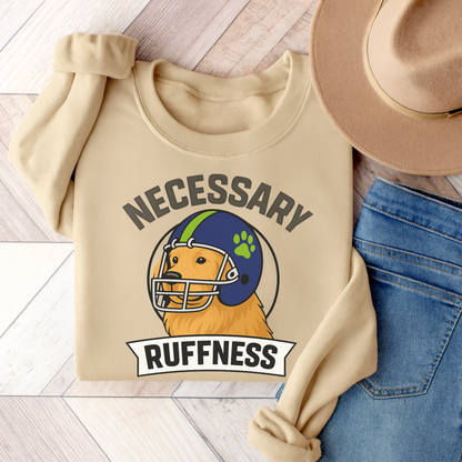 Football Golden Retriever Sweatshirt Sand