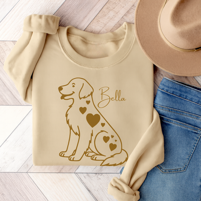 Golden Retriever Dog Sweatshirt Sand