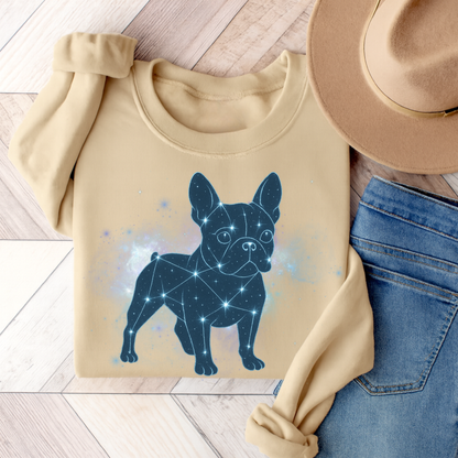 French Bulldog Constellation Sweatshirt Sand