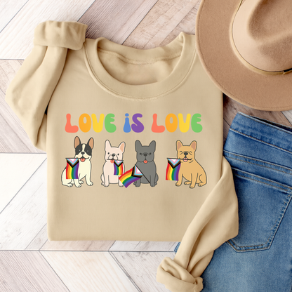 French Bulldog Pride Sweatshirt Sand