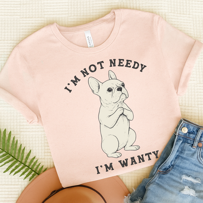 White French Bulldog Wanty TShirt