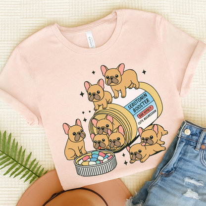 Serotonin Tee Fawn French Bulldog