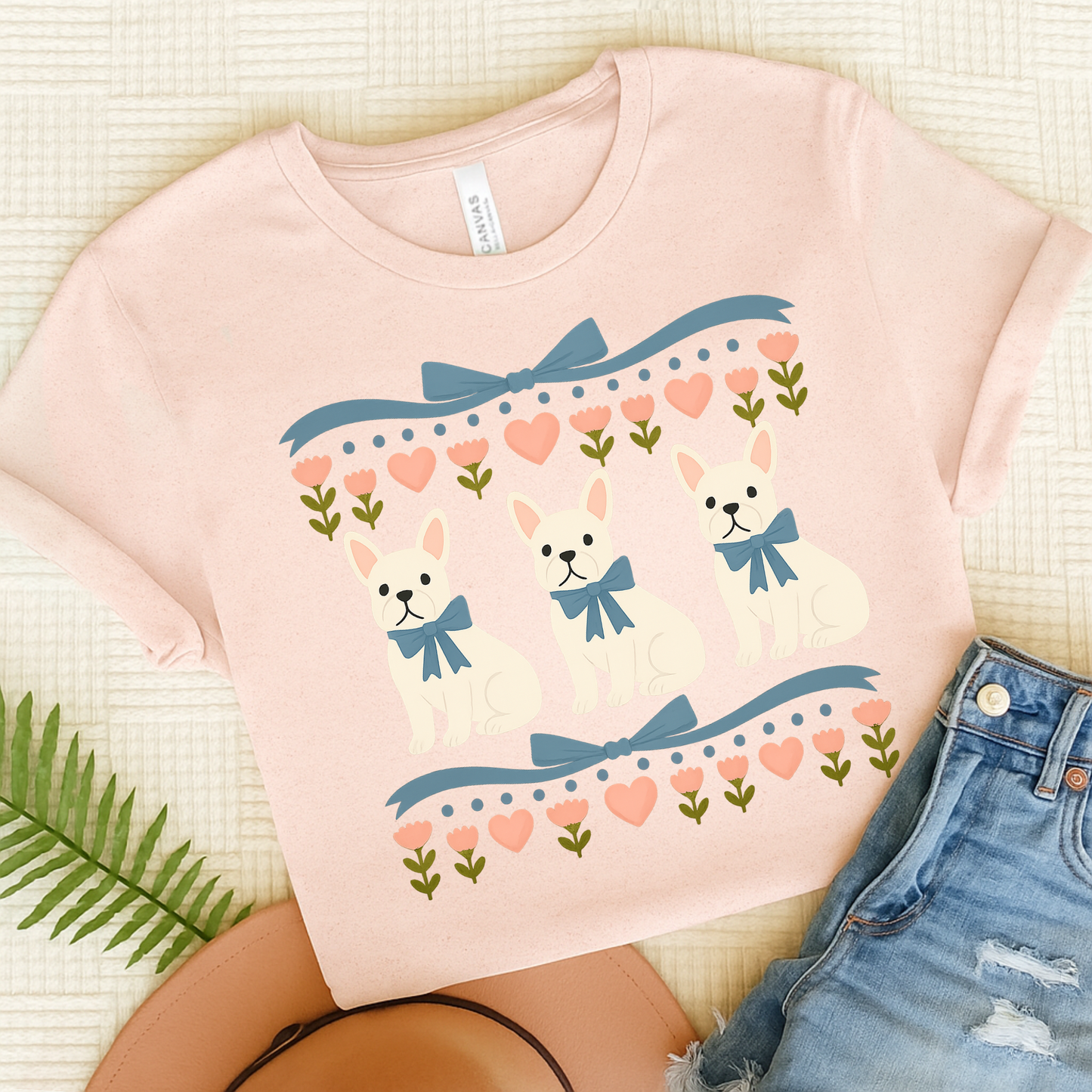 White French Bulldog Grandma TShirt