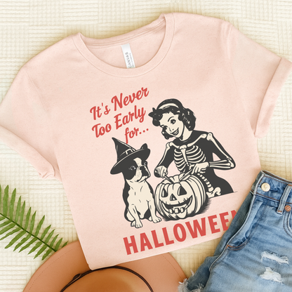 Piebald French Bulldog Early Halloween TShirt