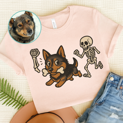 Custom Mutt Dog Grave Robber TShirt Soft Pink