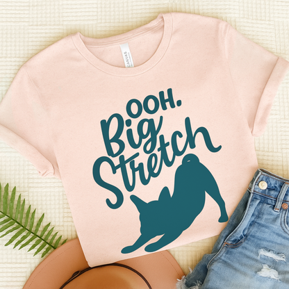 French Bulldog Big Stretch TShirt Soft Pink