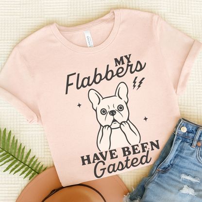 White Frenchie Flabbergasted Tshirt