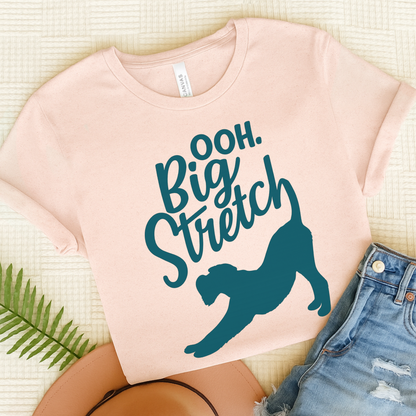 Airedale Terrier Big Stretch TShirt Soft Pink