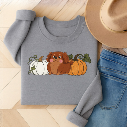 Ruby Cavalier Pupkin Unisex Sweatshirt Sport Grey