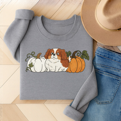 Blenheim Cavalier Pupkin Unisex Sweatshirt Sport Grey