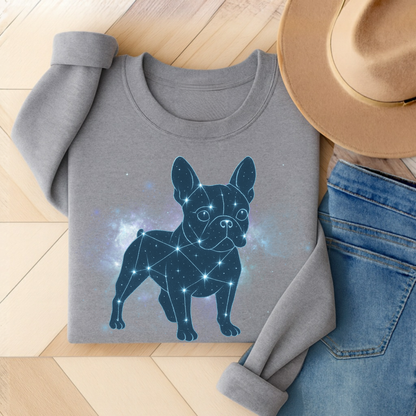 French Bulldog Constellation Sweatshirt Sport Grey