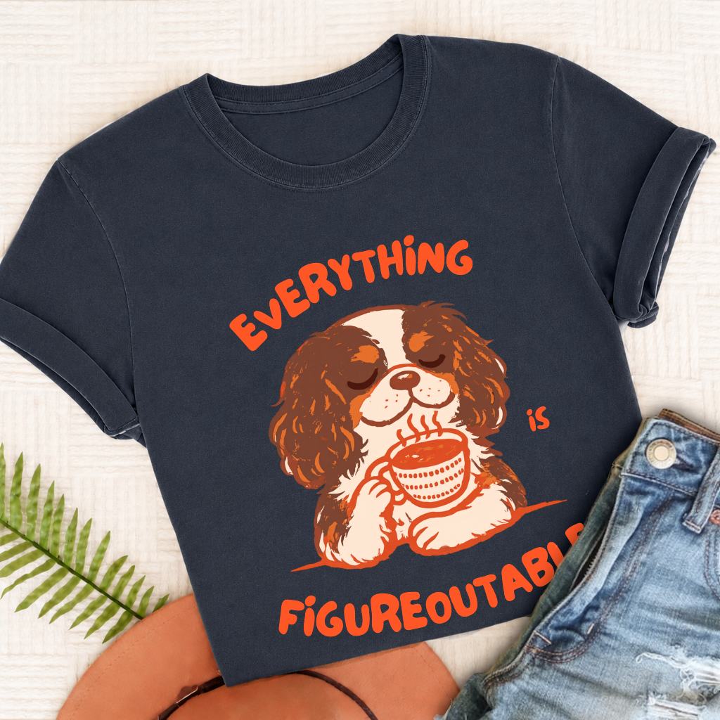 Custom Cavalier Optimistic Problems Unisex TShirt