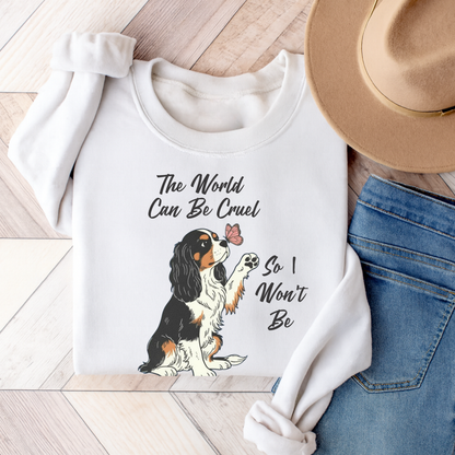 Cruel World Tricolor Cavalier Sweatshirt White