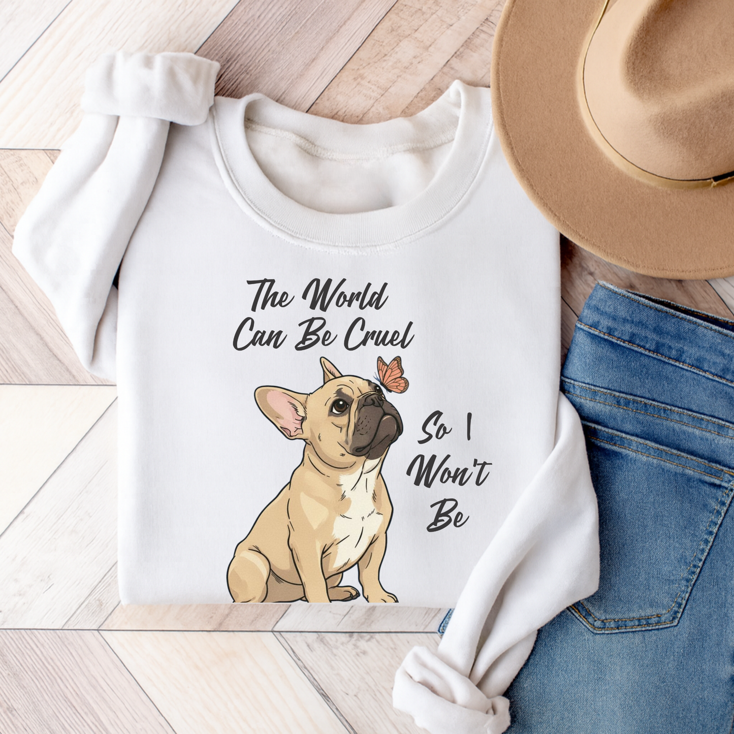 Cruel World Fawn Frenchie Sweatshirt
