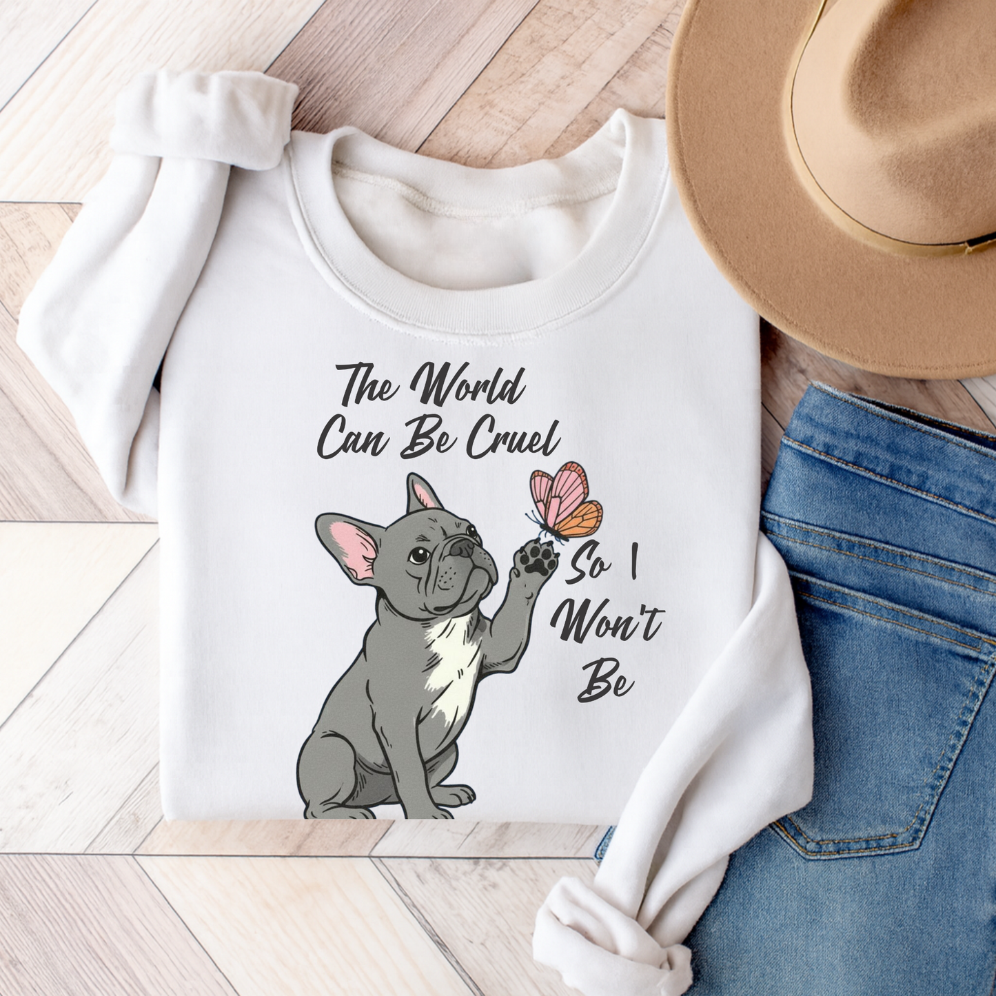 Cruel World Black Frenchie Sweatshirt