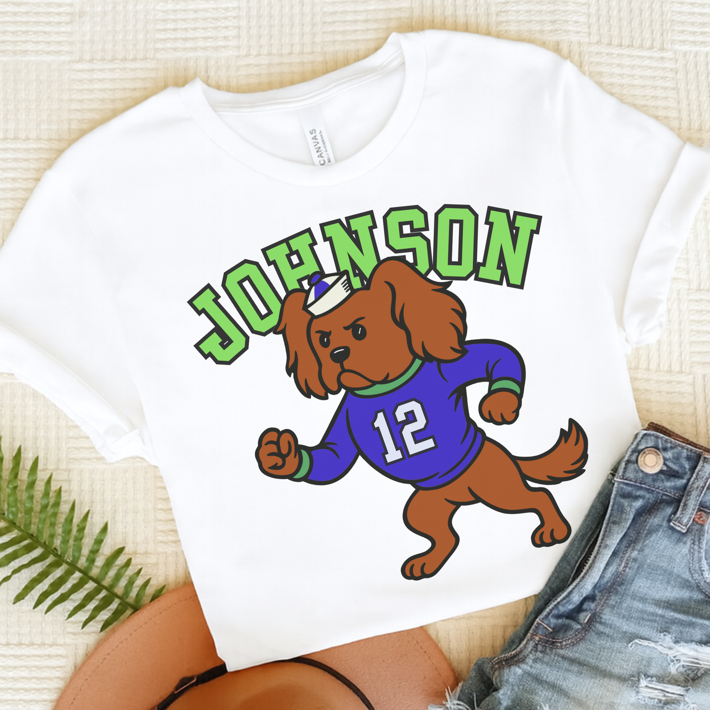 Ruby Cavalier College Mascot TShirt White