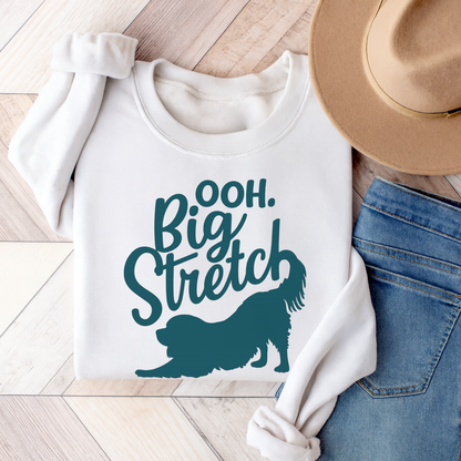 Cavalier King Charles Big Stretch Sweatshirt White