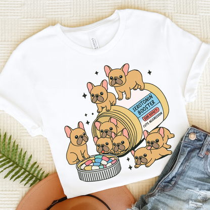 Serotonin Tee Fawn French Bulldog