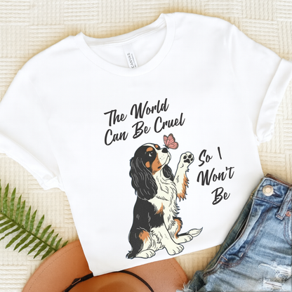 Cruel World Tricolor Cavalier Tshirt White