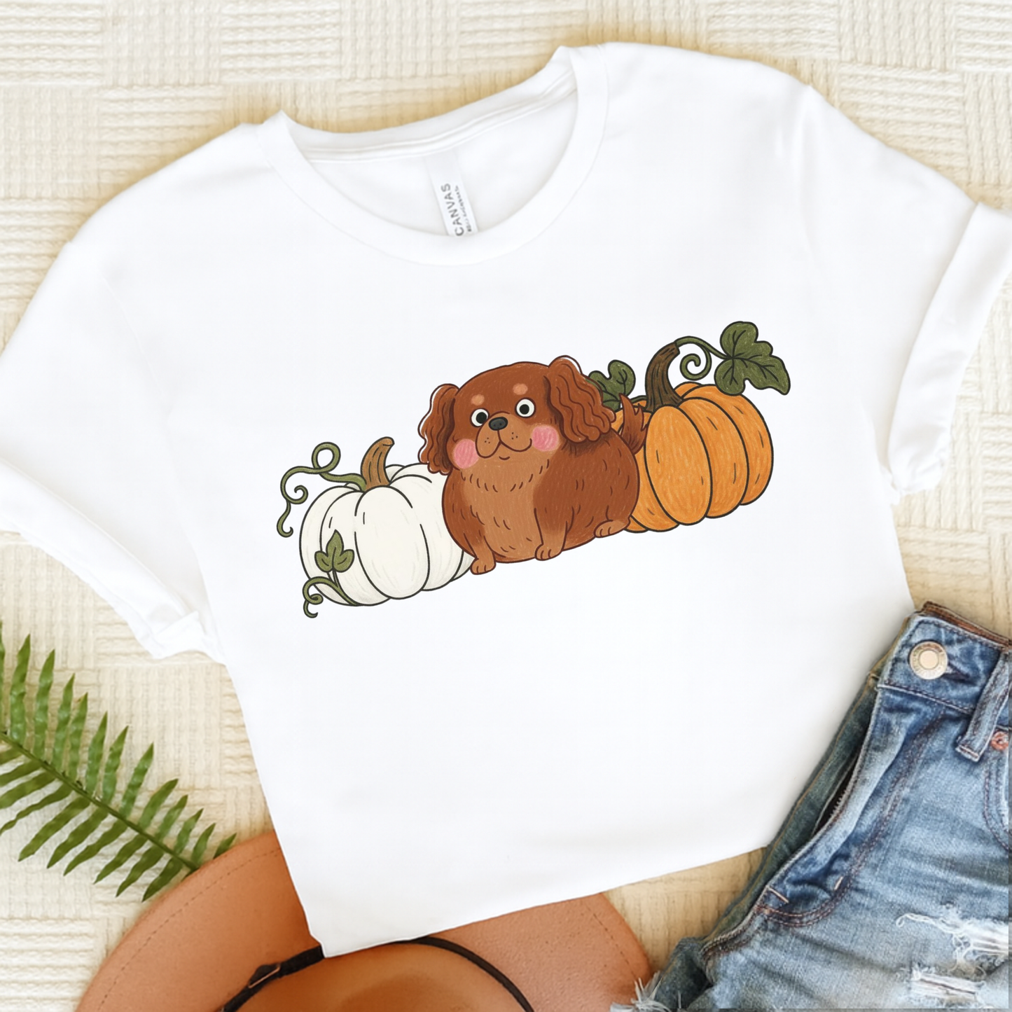 Ruby Cavalier Pupkin Unisex Tshirt White
