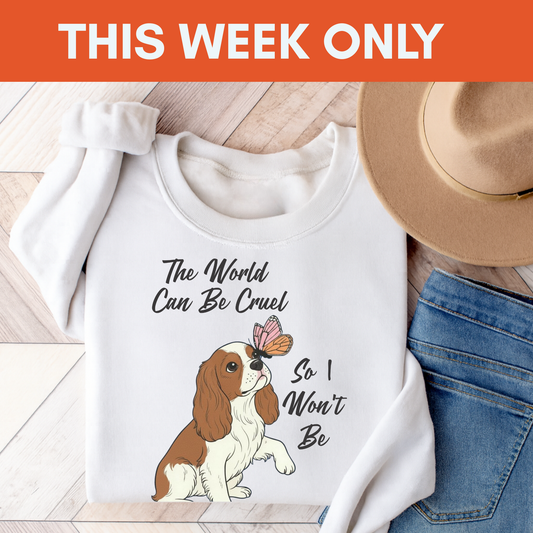 Cruel World Blenheim Cavalier Sweatshirt White