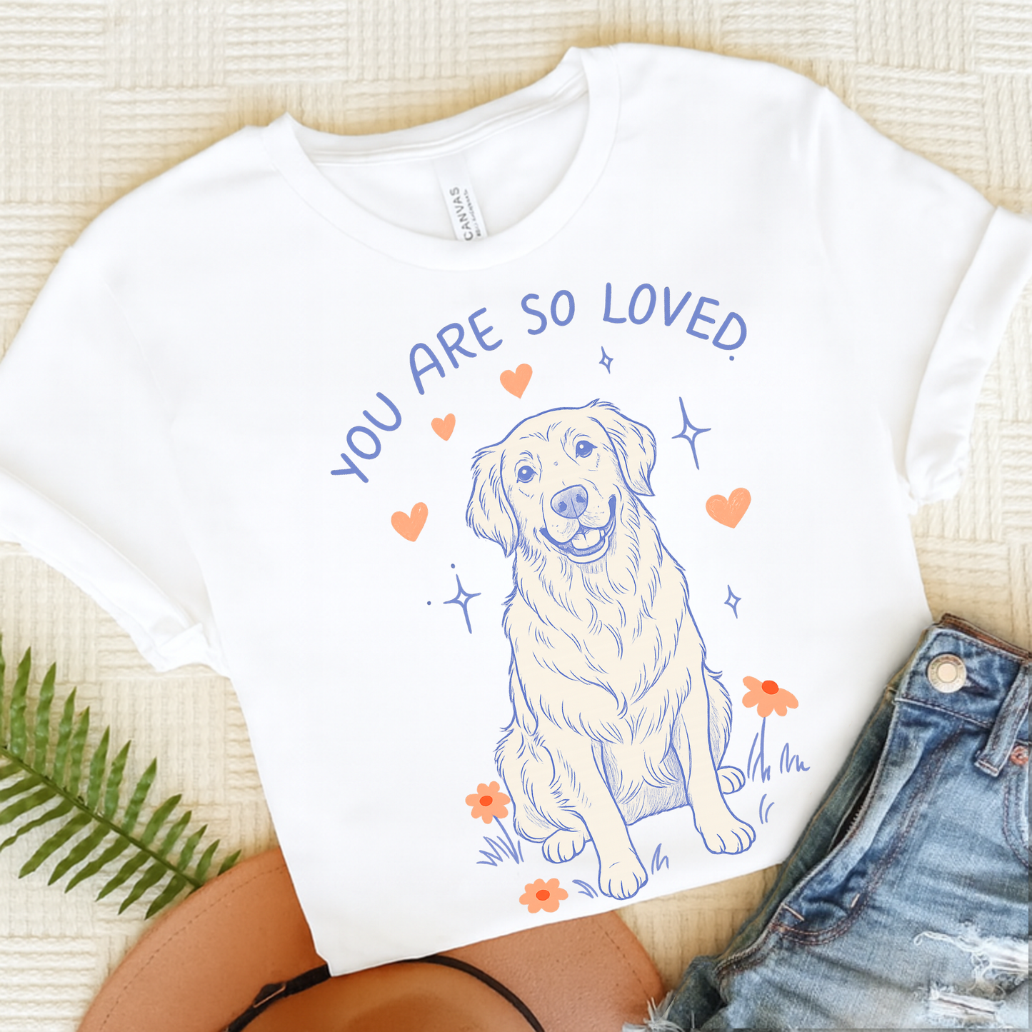 Golden Retriever Always Loved Tshirt White