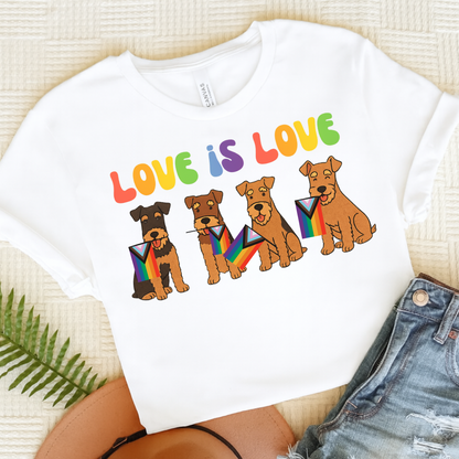 Airedale Terrier Pride TShirt White