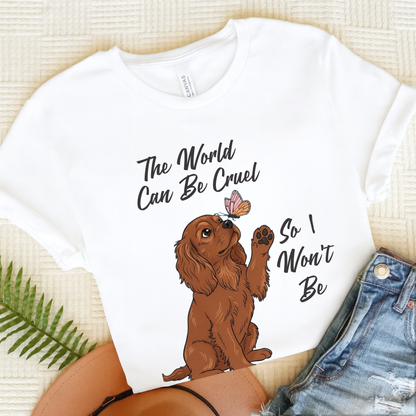 Cruel World Ruby Cavalier Tshirt White