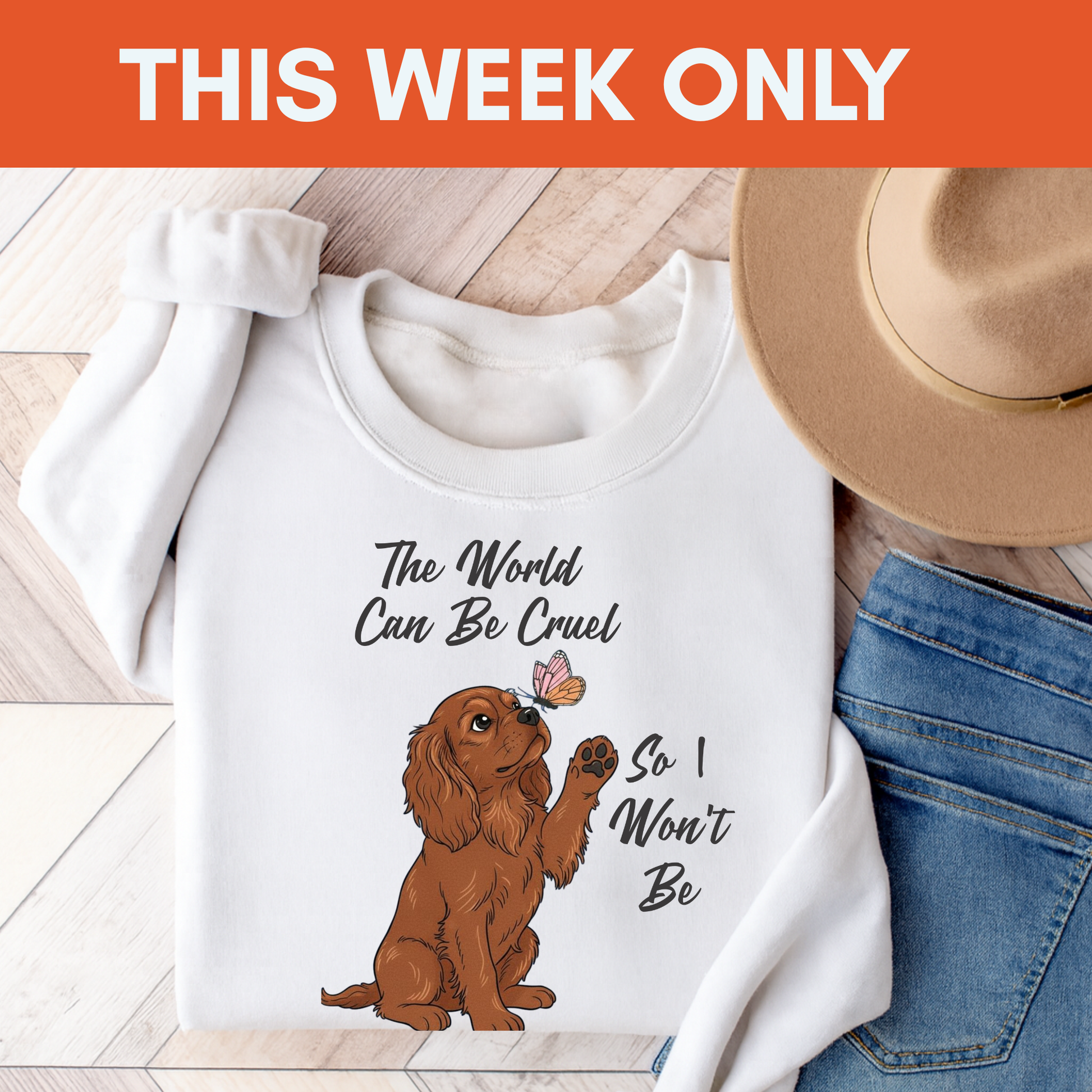 Cruel World Ruby Cavalier Sweatshirt White