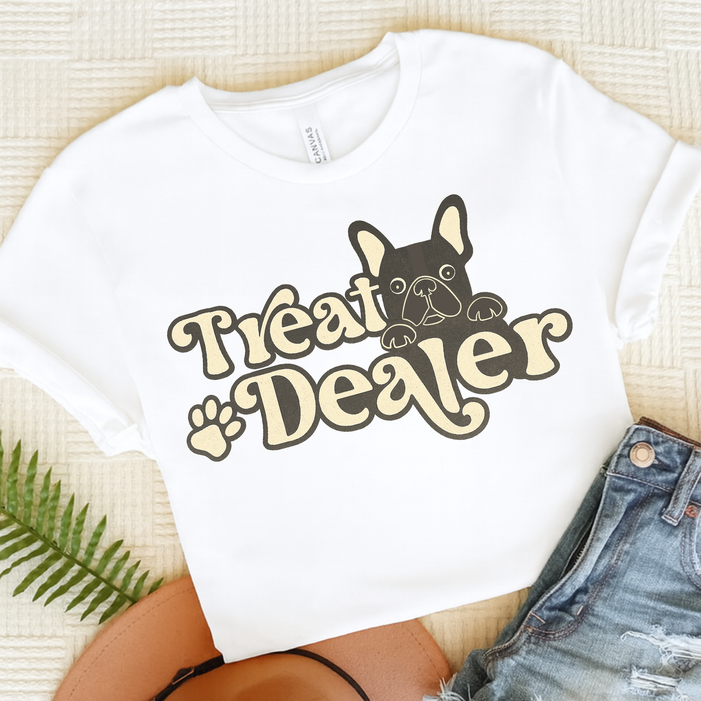 Black French Bulldog Treat Dealer TShirt