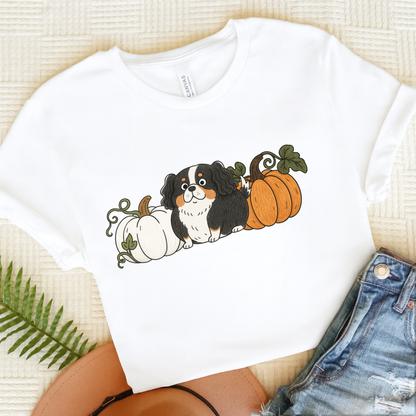 Tricolor Cavalier Pupkin Unisex Tshirt White