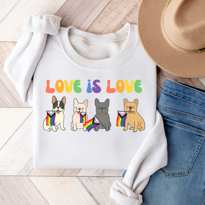 French Bulldog Pride Sweatshirt White