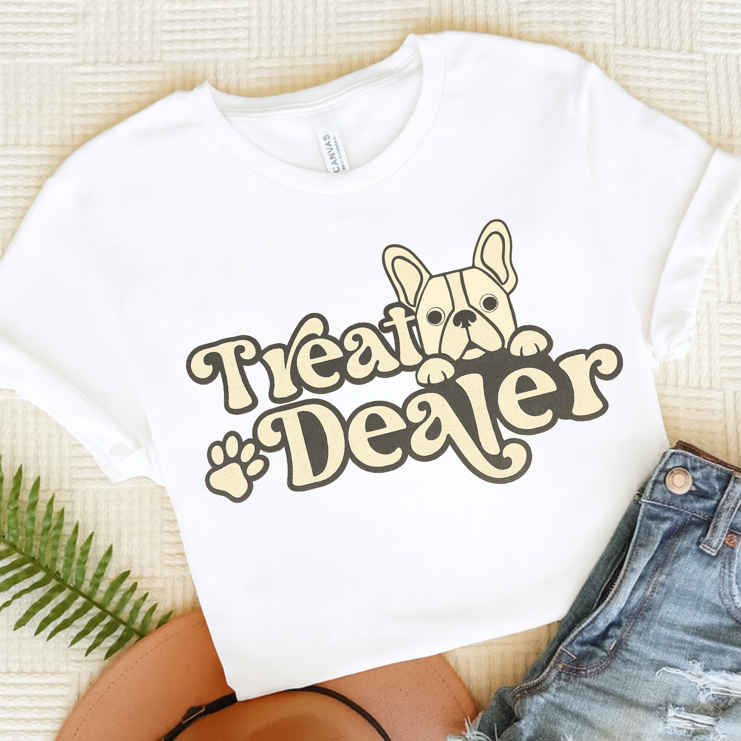 White French Bulldog Treat Dealer TShirt
