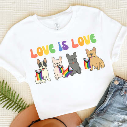 French Bulldog Pride TShirt White
