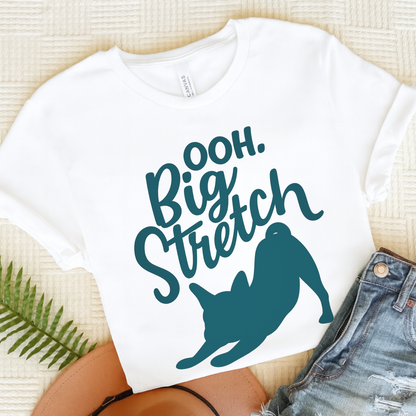 French Bulldog Big Stretch TShirt White