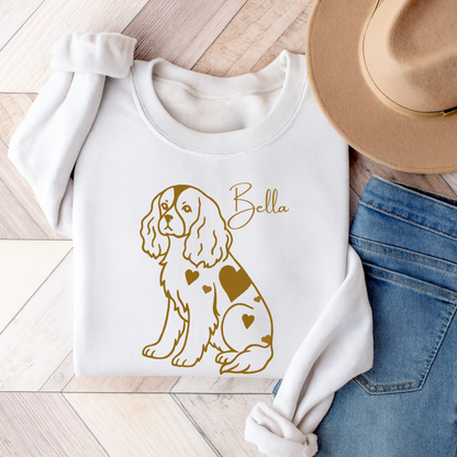 Golden Retriever Dog Sweatshirt White