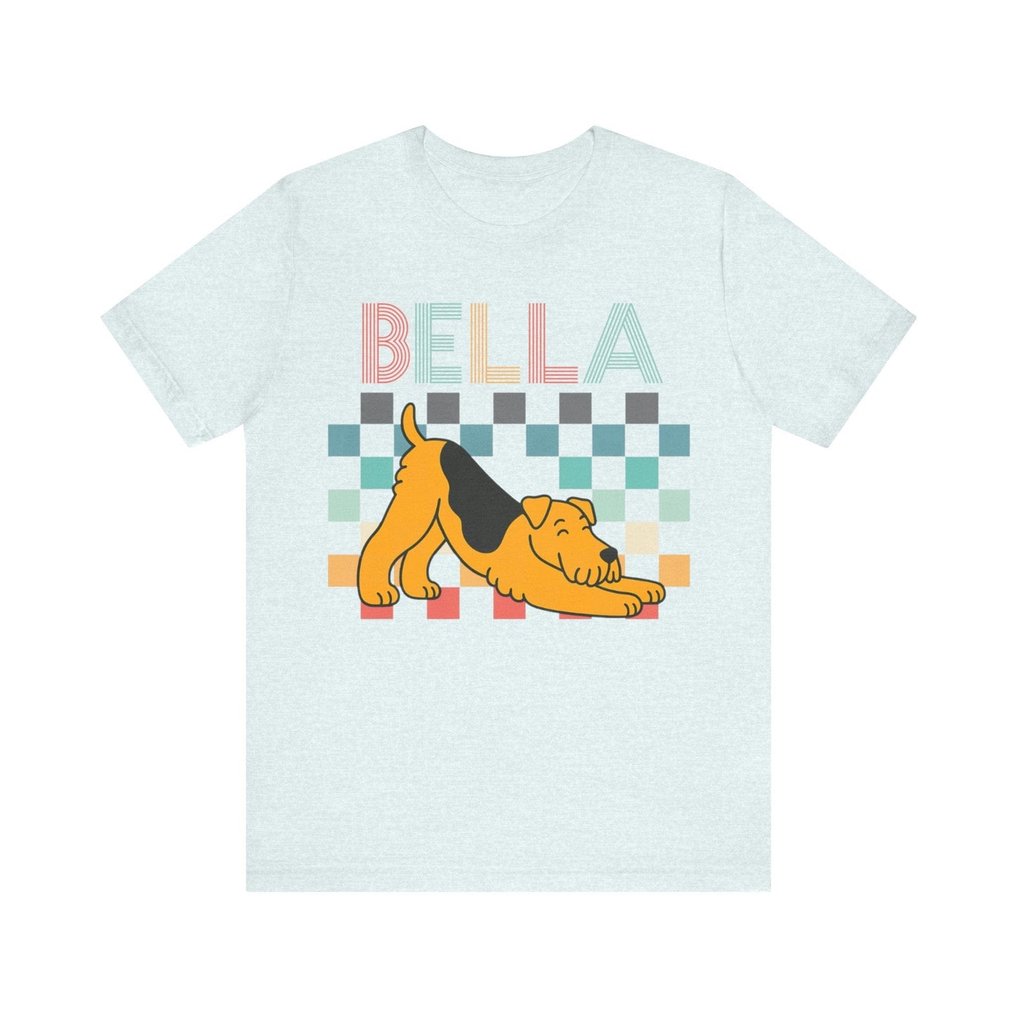 Airedale Terrier Checkered TShirt