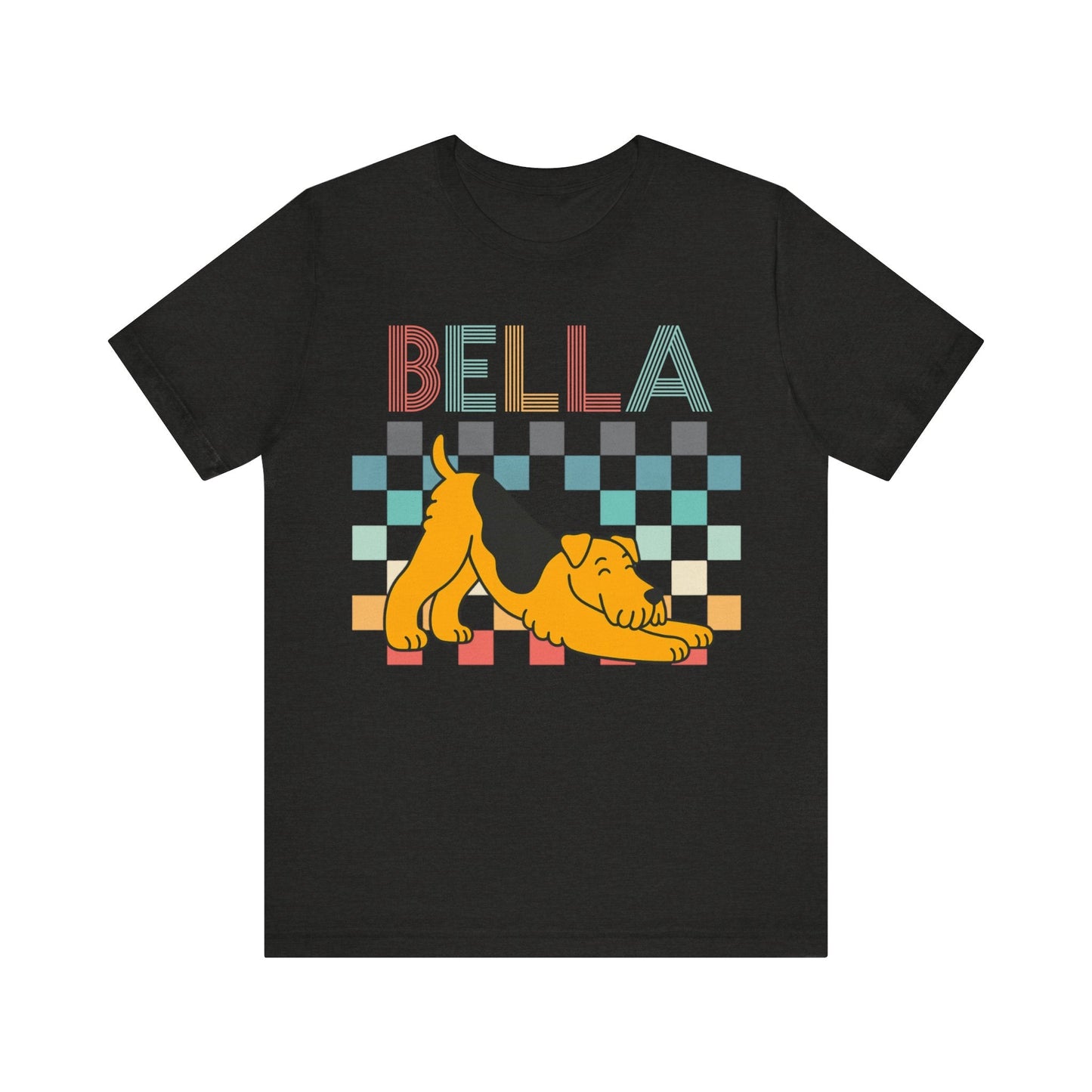 Airedale Terrier Checkered TShirt