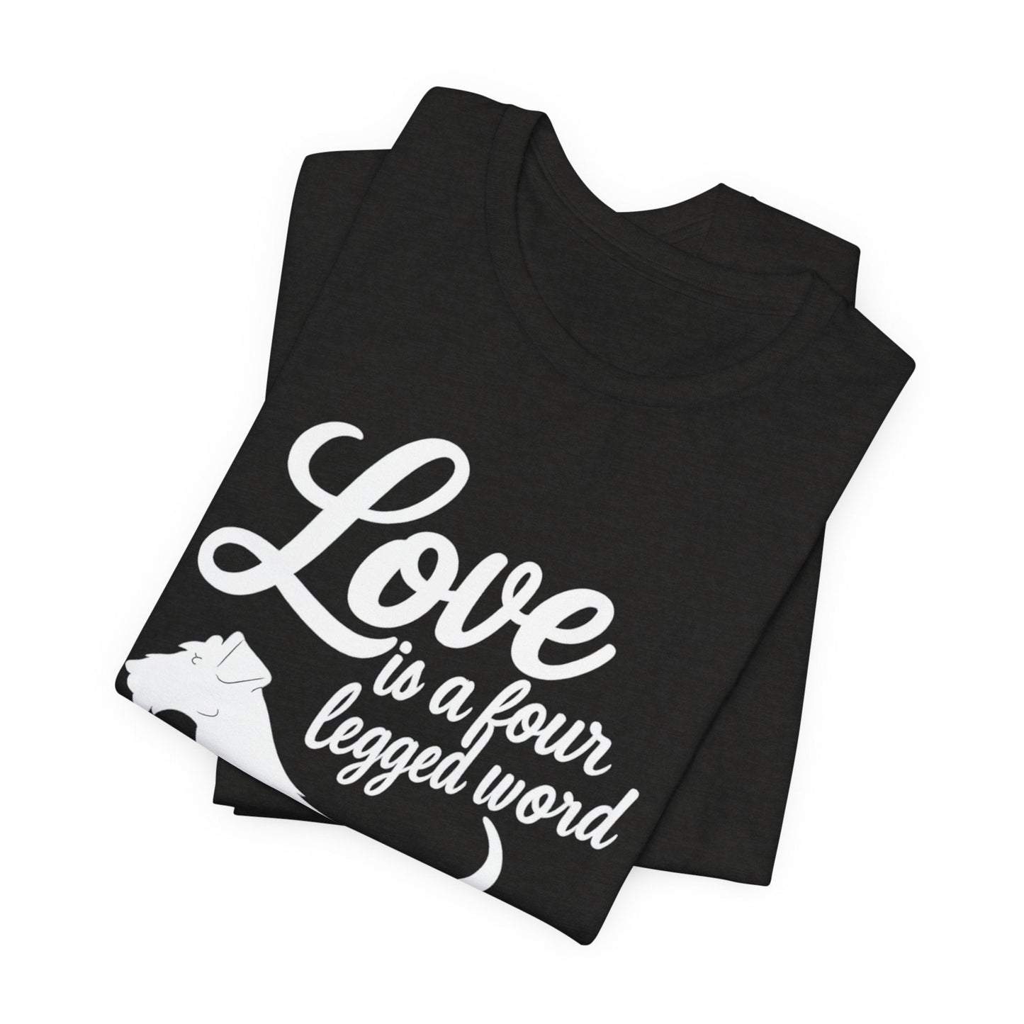 Airedale Terrier Four Legged Word TShirt