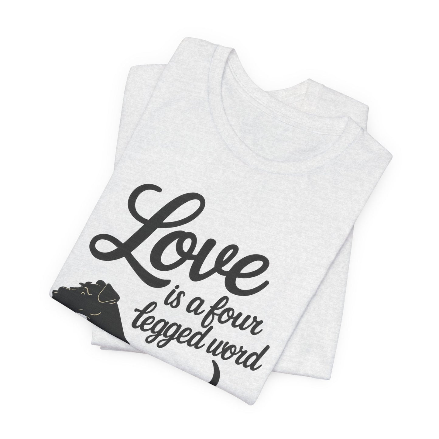 Airedale Terrier Four Legged Word TShirt