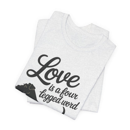 Airedale Terrier Four Legged Word TShirt