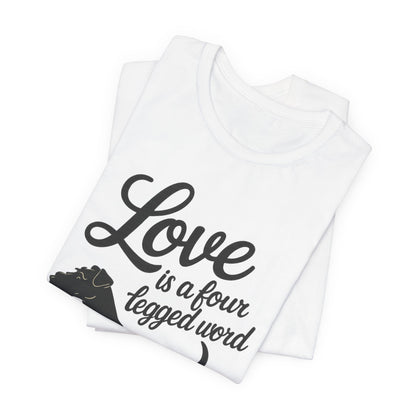 Airedale Terrier Four Legged Word TShirt