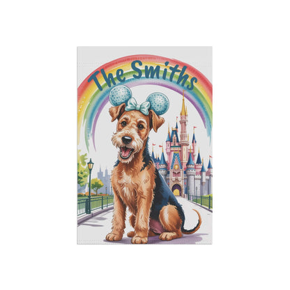 Printify Garden Flag Airedale Terrier Magical Kingdom Garden Flag