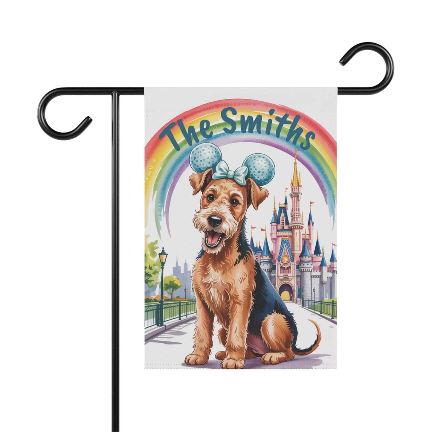Printify Garden Flag Airedale Terrier Magical Kingdom Garden Flag