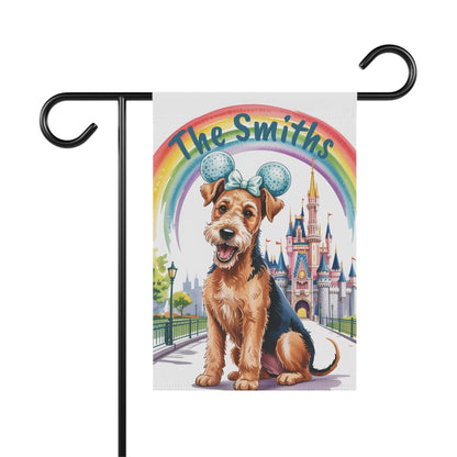 Printify Garden Flag Airedale Terrier Magical Kingdom Garden Flag