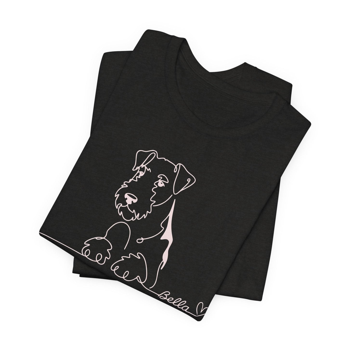 Airedale Terrier Name Single Line TShirt