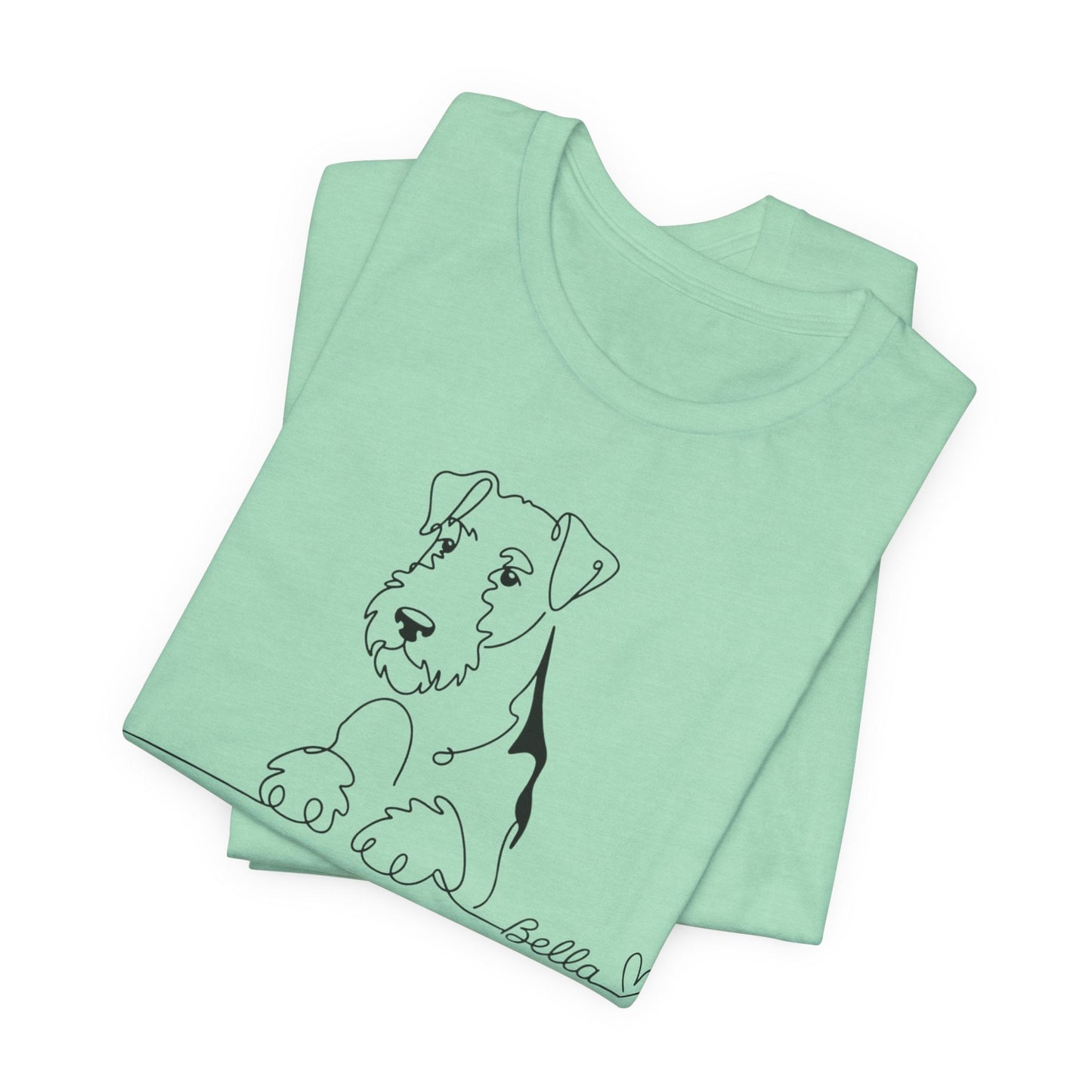 Airedale Terrier Name Single Line TShirt